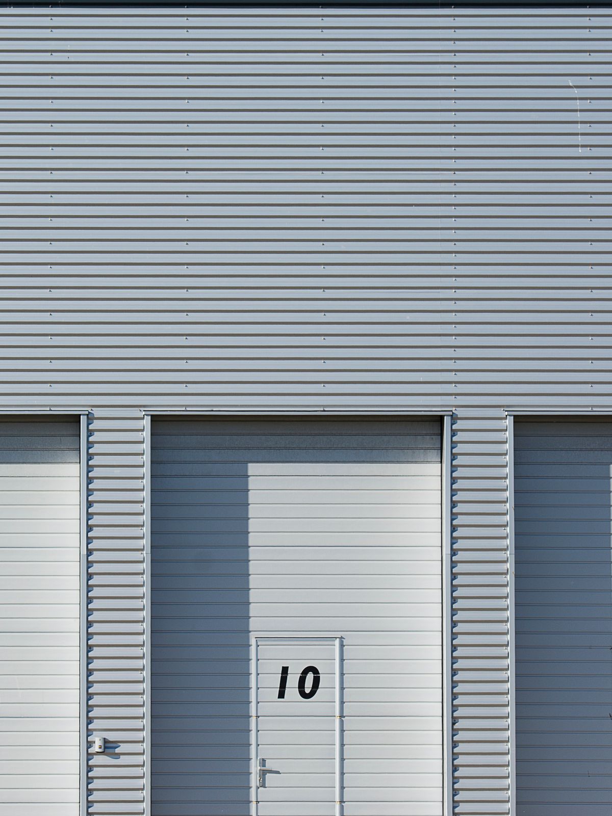 An anonymous small-business premises — an unmarked industrial unit